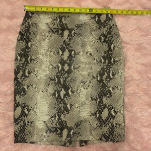 Snake skin pencil skirt